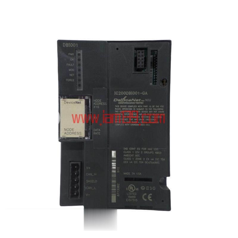
GE Fanuc IC200DBI001：DeviceNet网络接口单元，先进I/O控制