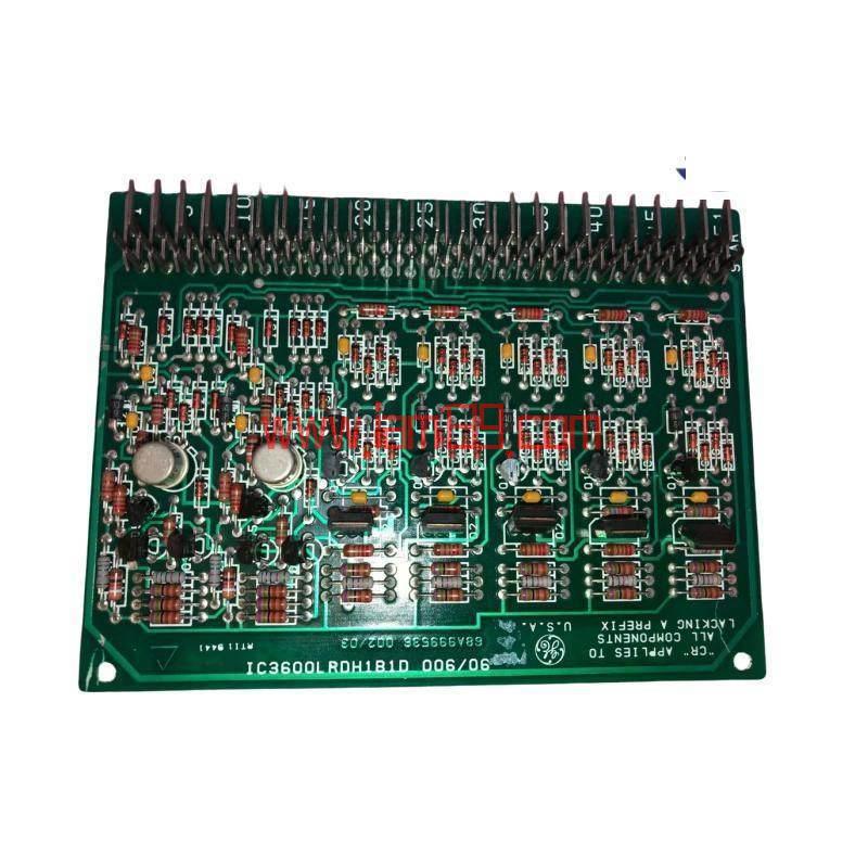 
GE IC3600LRDH1B1D：适用于Mark I/Mark II系列的先进继电器驱动卡，专为可扩展且适应性强的发电站管理设计