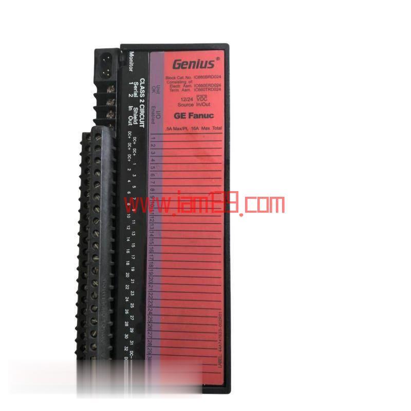 
GE Industrial Control IC660BRD020 16通道直流系统离散源模块
