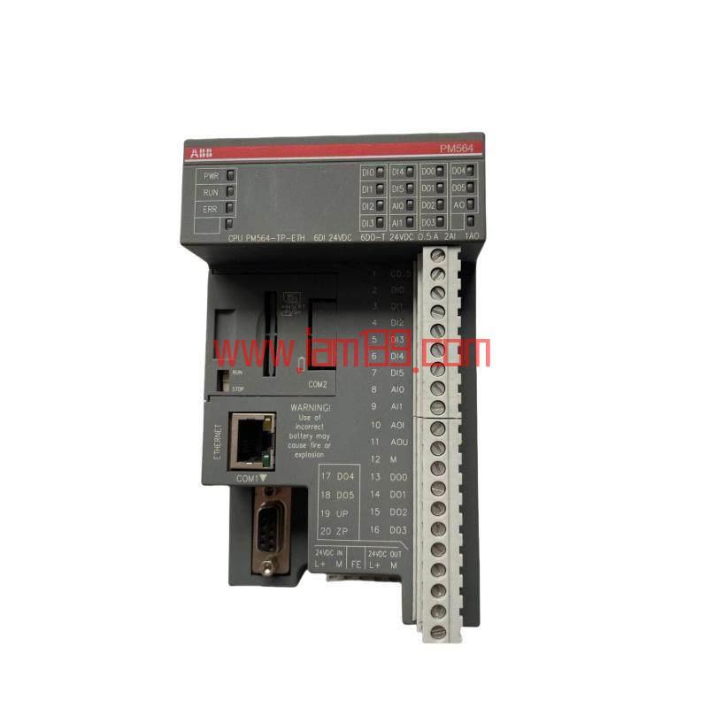 
ABB PM564-R-ETH电源模块 - 高效、可靠、行业领先的电源解决方案