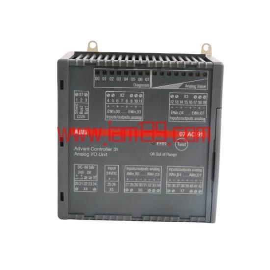
ABB 07AC91 GJR5252300R0101 | 高性能模拟量输入/输出单元
